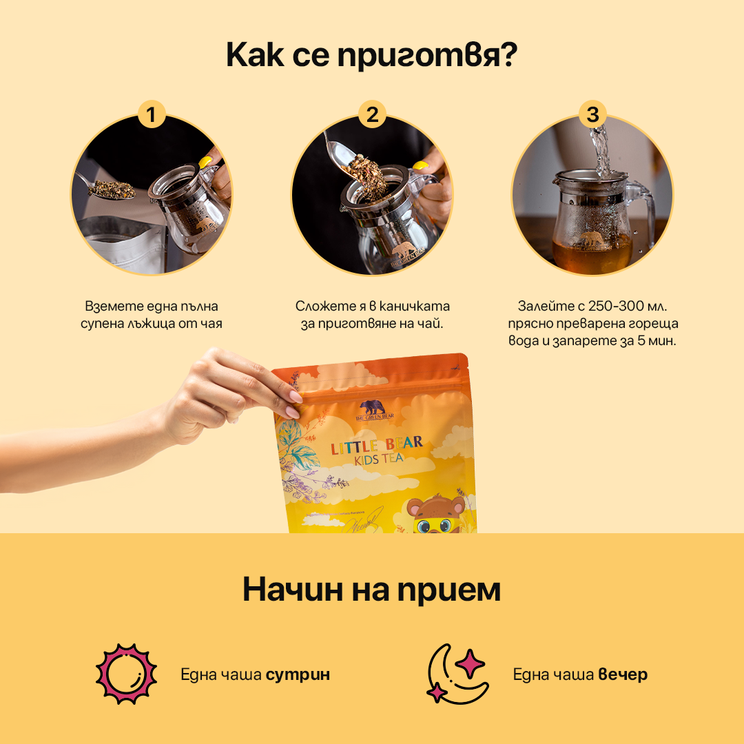 Чай за деца Little Bear – Kids Tea 160гр
